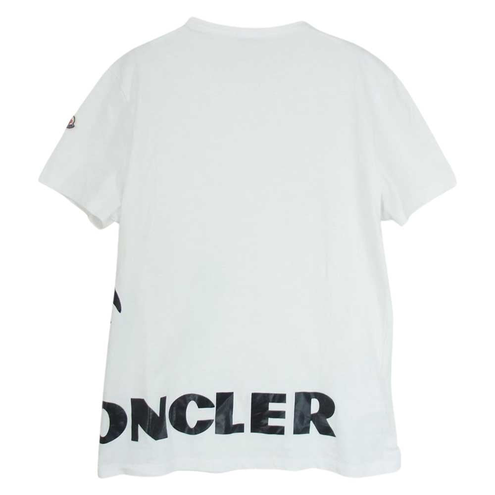MONCLER モンクレール 19AW E20918046150 V8043 MAGLIA T-SHIRT マグリア ロゴ Tシャツ ホワイト ホワイト系 M【中古】