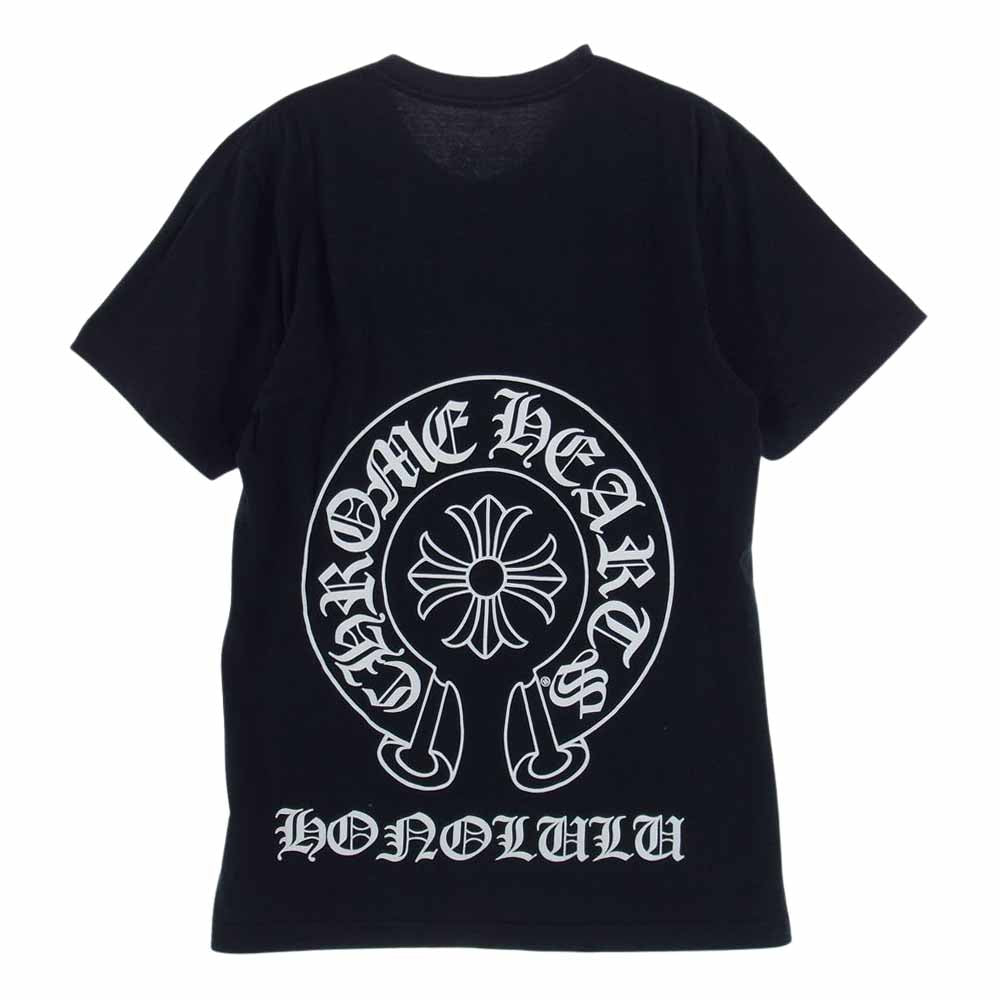 CHROME HEARTS クロムハーツ（原本無） ホースシュー ロゴ プリント 半袖 Tシャツ ブラック ブラック系 S【中古】