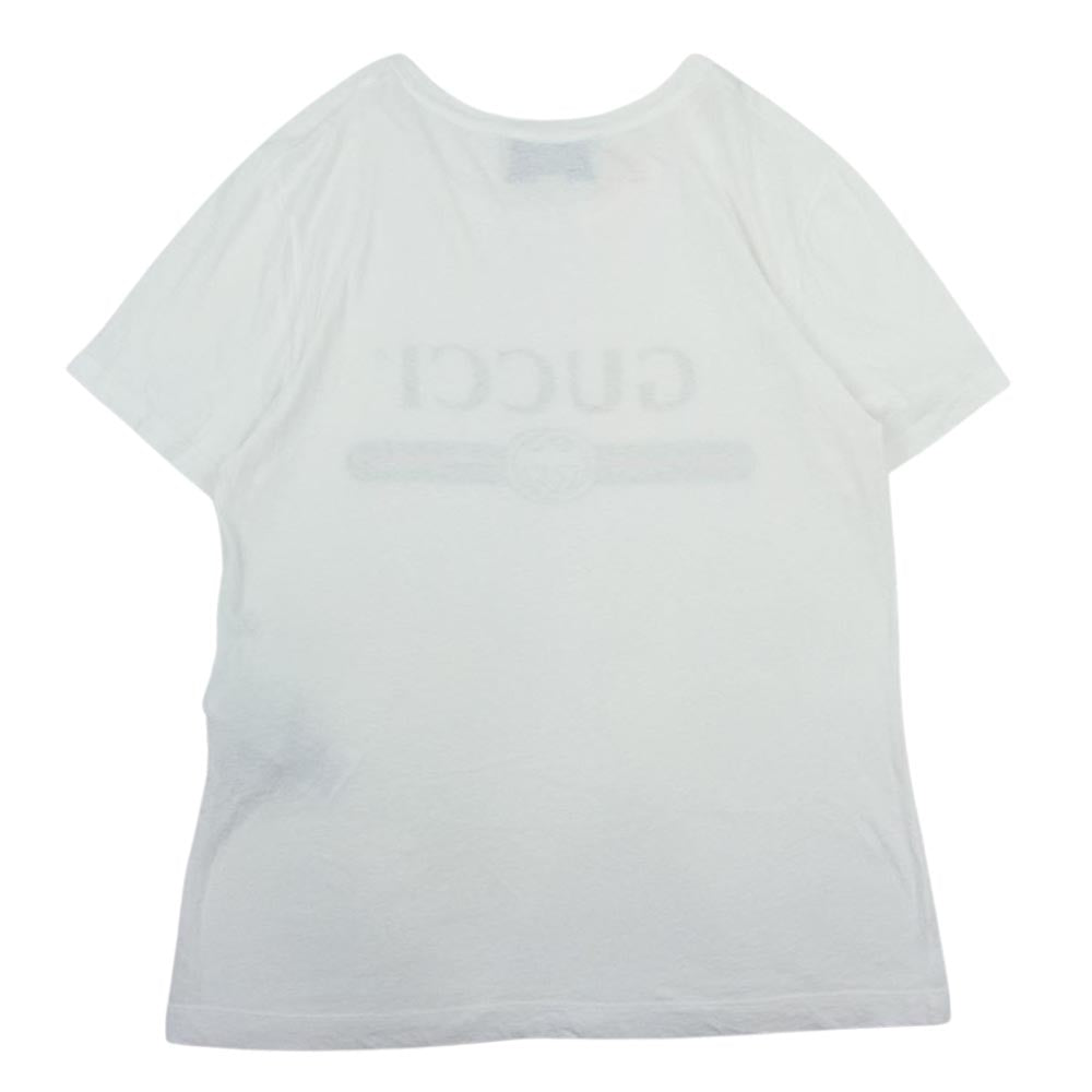 GUCCI グッチ 17SS 440103-X3F05 ウォッシュド オーバーサイズ Tシャツ ホワイト系 XS【中古】