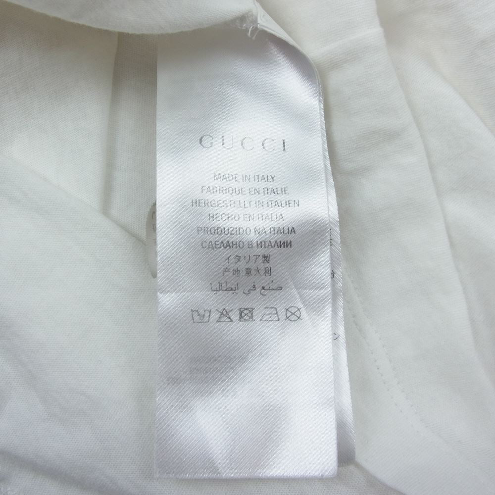 GUCCI グッチ 17SS 440103-X3F05 ウォッシュド オーバーサイズ Tシャツ ホワイト系 XS【中古】