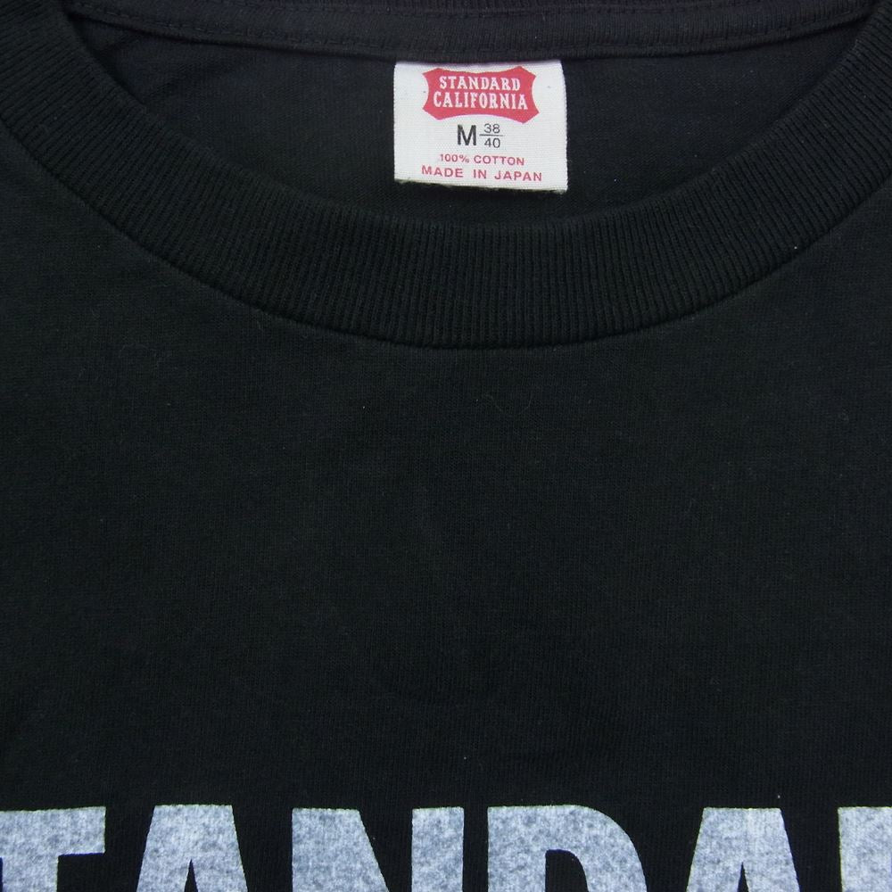 STANDARD CALIFORNIA スタンダードカリフォルニア SD US Cotton Logo T 半袖 Tシャツ ブラック系 M【美品】【中古】