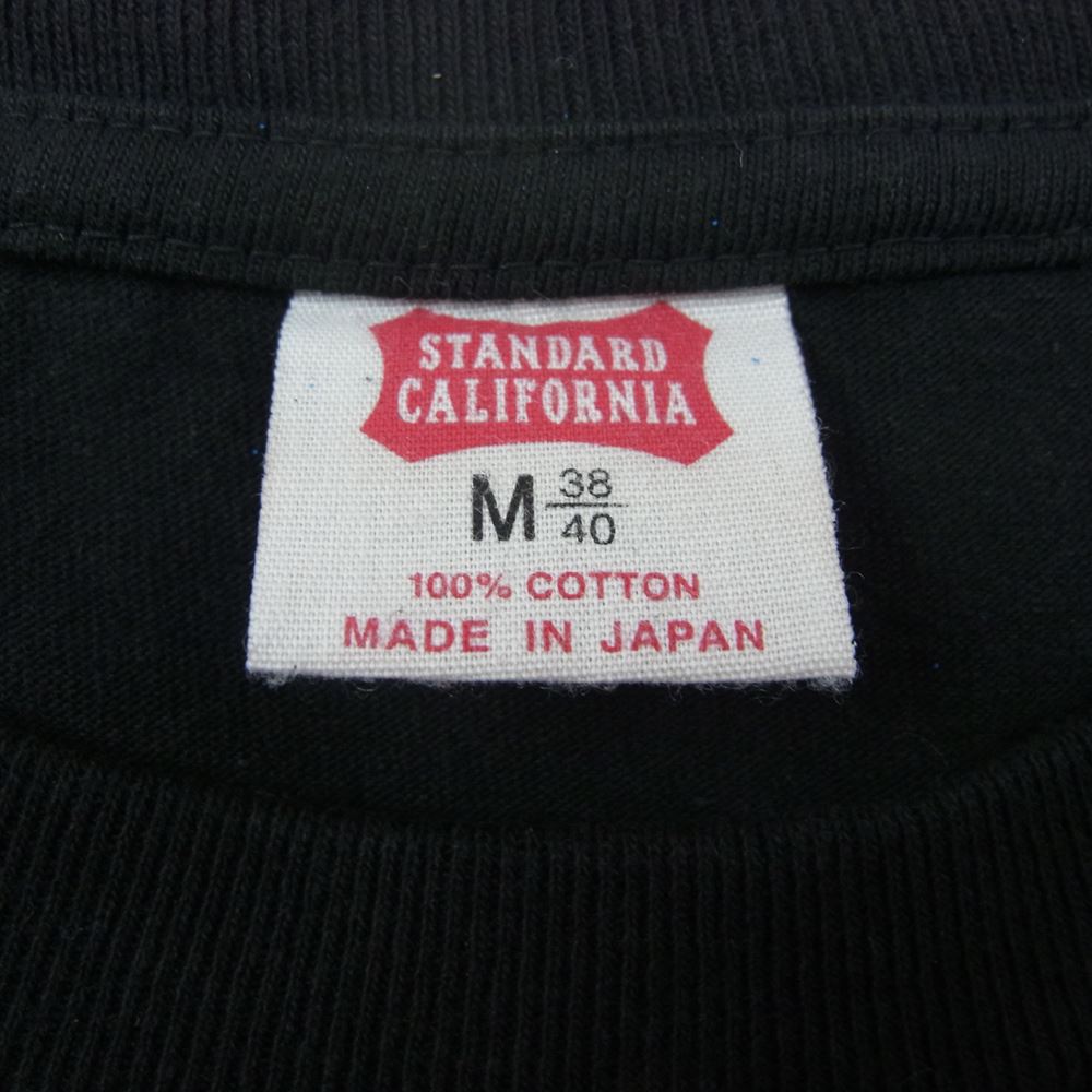 STANDARD CALIFORNIA スタンダードカリフォルニア SD US Cotton Logo T 半袖 Tシャツ ブラック系 M【美品】【中古】