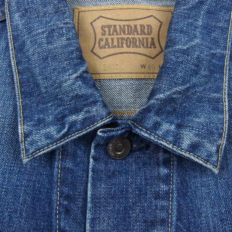 STANDARD CALIFORNIA スタンダードカリフォルニア S957 VW SD Denim Jacket デニム トラッカー ジャケット インディゴブルー系 40【美品】【中古】