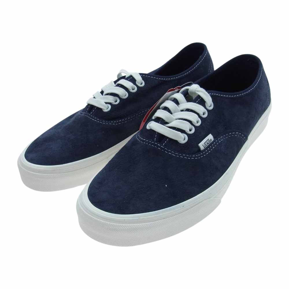 VANS バンズ  VN0A5HZS9G5  AUTHENTIC PIG SUEDE PARISIAN NIGHT オーセンティック スエード ローカット スニーカー ネイビー系 26.5cm【新古品】【未使用】【中古】
