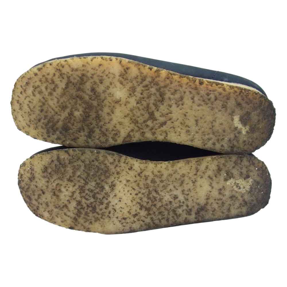 Clarks クラークス 261472997075 WALLABEE ワラビー ロー レザー シューズ ネイビー系 26㎝【中古】