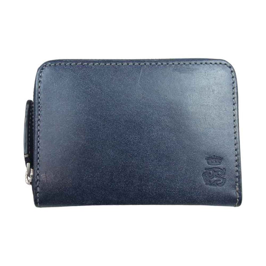 Paul Smith ポール・スミス  554839 J168N PCワックス パス ＆ コインケース 牛革 ネイビー系 F【美品】【中古】