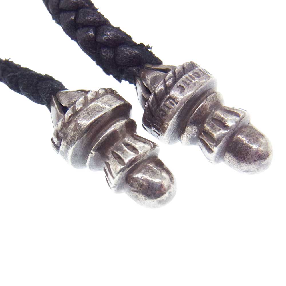 CHROME HEARTS クロムハーツ（原本無） スペードクロス タイニー スクロール レザー ブレード ネックレス シルバー系【中古】
