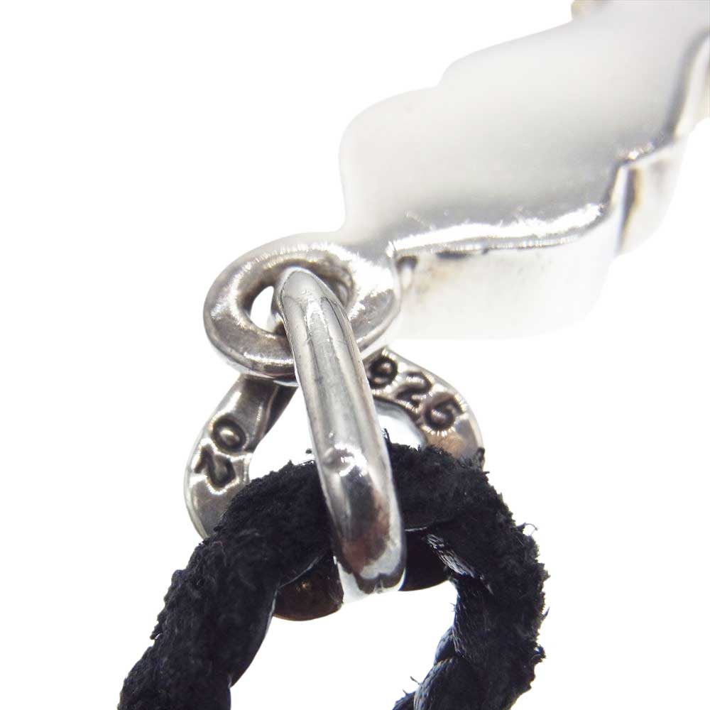 CHROME HEARTS クロムハーツ（原本無） スペードクロス タイニー スクロール レザー ブレード ネックレス シルバー系【中古】