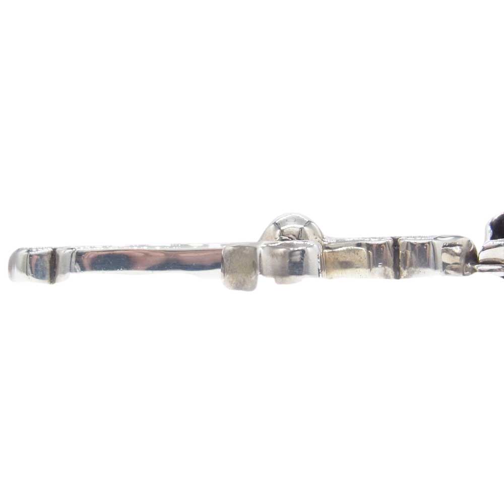 CHROME HEARTS クロムハーツ（原本無） スペードクロス タイニー スクロール レザー ブレード ネックレス シルバー系【中古】