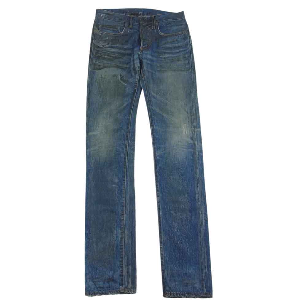 Dior ディオール エディ期 06AW 6HH1011524 ラスターコーティング 加工 デニムパンツ インディゴブルー系 28【中古】