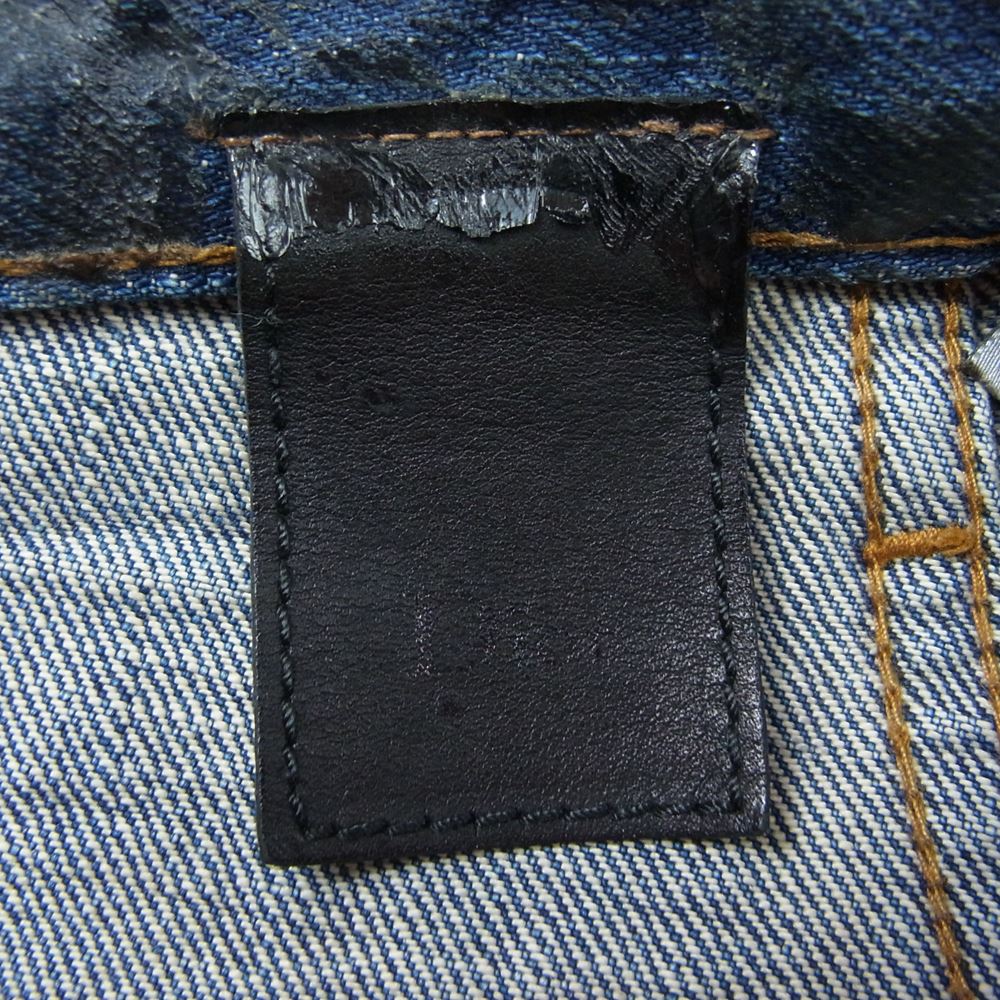 Dior ディオール エディ期 06AW 6HH1011524 ラスターコーティング 加工 デニムパンツ インディゴブルー系 28【中古】