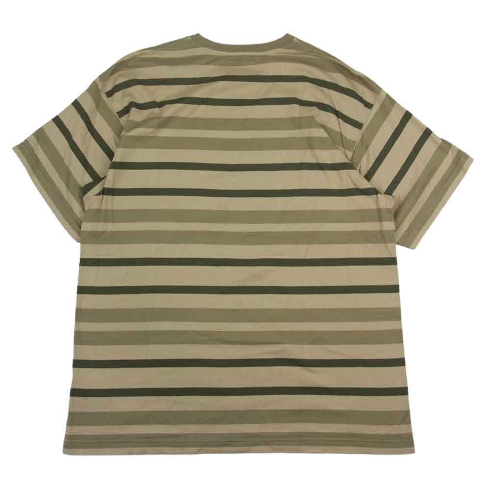 WTAPS ダブルタップス 22SS 221ATDT-CSM29 JAM 01 / SS ボーダー Tシャツ カーキ系 ベージュ系 04【中古】
