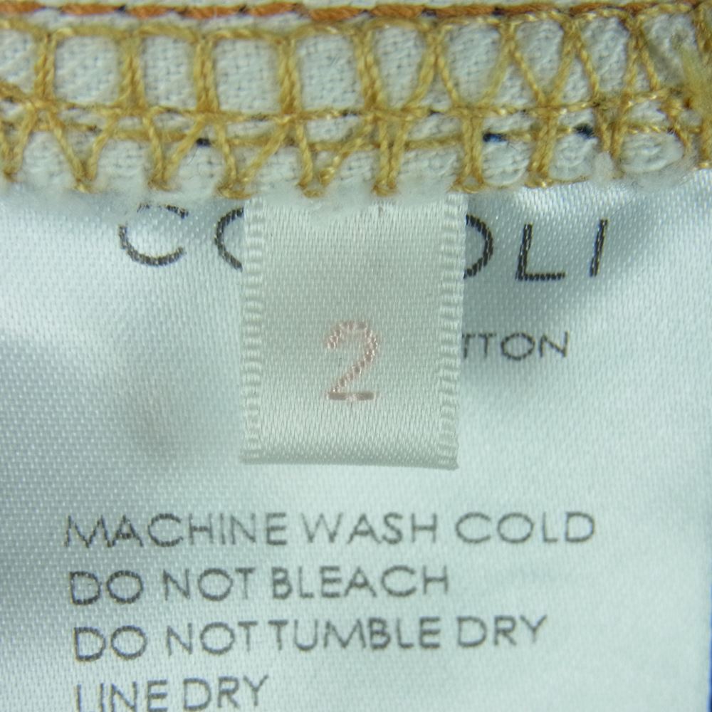 COMOLI コモリ 22AW W03-03003 デニム 5P パンツ コットン 日本製 インディゴブルー系 2【中古】