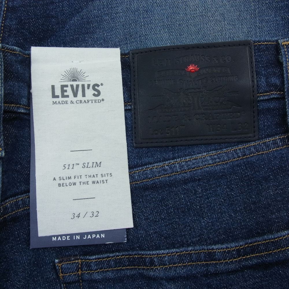 Levis 511 ブラックデニム パンツ 34×32