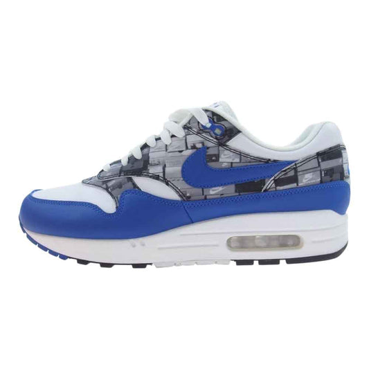 NIKE ナイキ AQ0927-100  AIR MAX 1 PRNT WE LOVE NIKE white game royal neutral grey ローカット スニーカー ホワイト系 ブルー系 グレー系 27.5cm【中古】