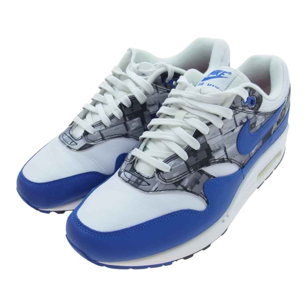 NIKE ナイキ AQ0927-100  AIR MAX 1 PRNT WE LOVE NIKE white game royal neutral grey ローカット スニーカー ホワイト系 ブルー系 グレー系 27.5cm【中古】