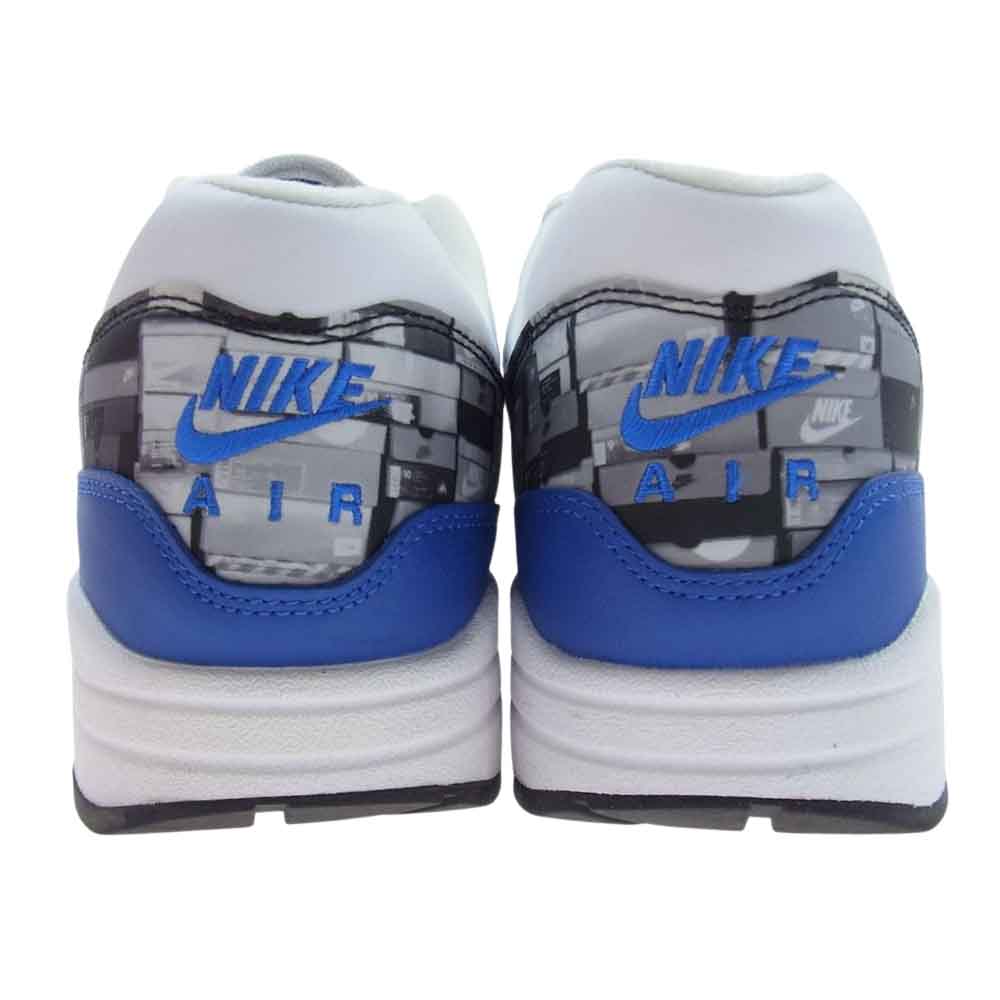 NIKE ナイキ AQ0927-100  AIR MAX 1 PRNT WE LOVE NIKE white game royal neutral grey ローカット スニーカー ホワイト系 ブルー系 グレー系 27.5cm【中古】