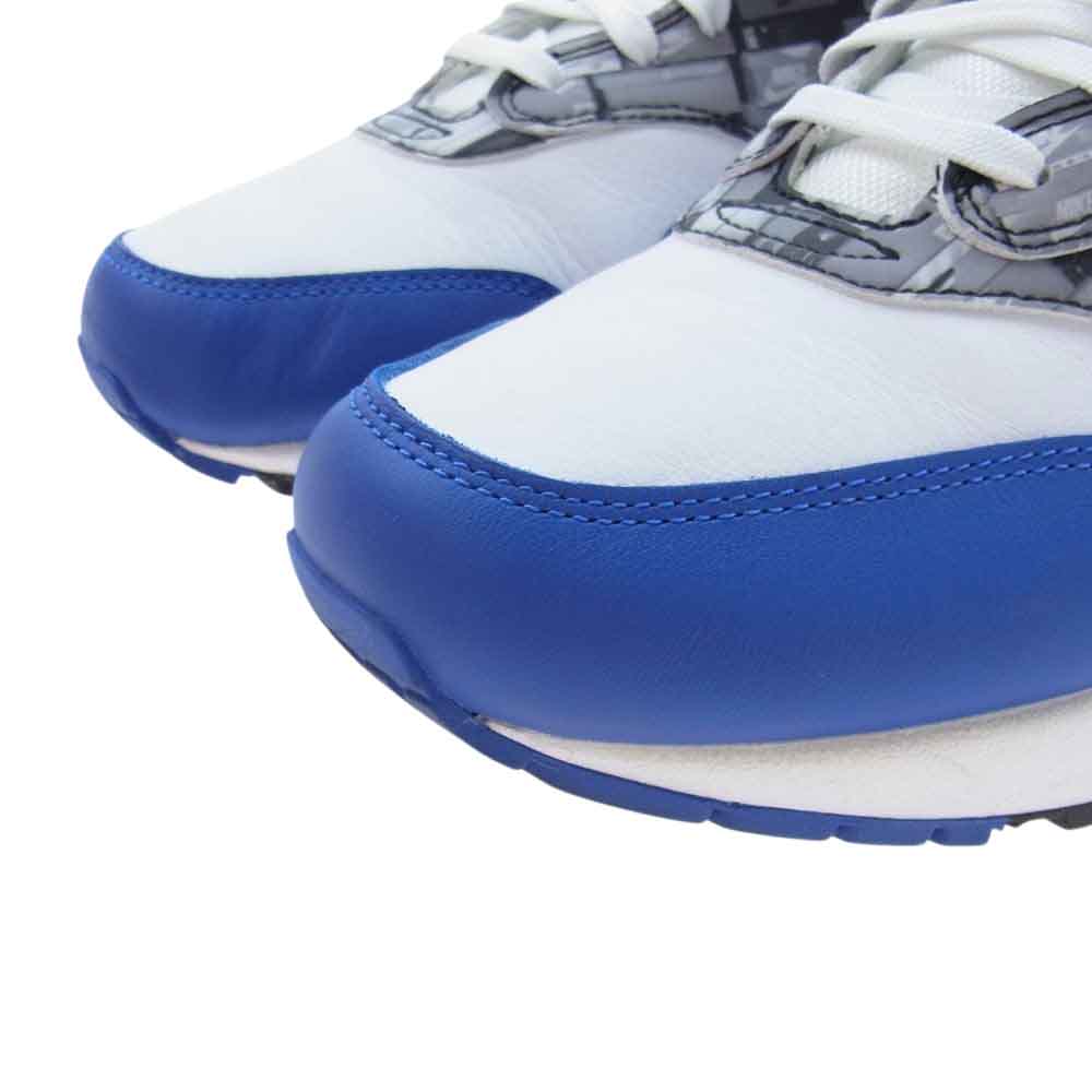 NIKE ナイキ AQ0927-100  AIR MAX 1 PRNT WE LOVE NIKE white game royal neutral grey ローカット スニーカー ホワイト系 ブルー系 グレー系 27.5cm【中古】