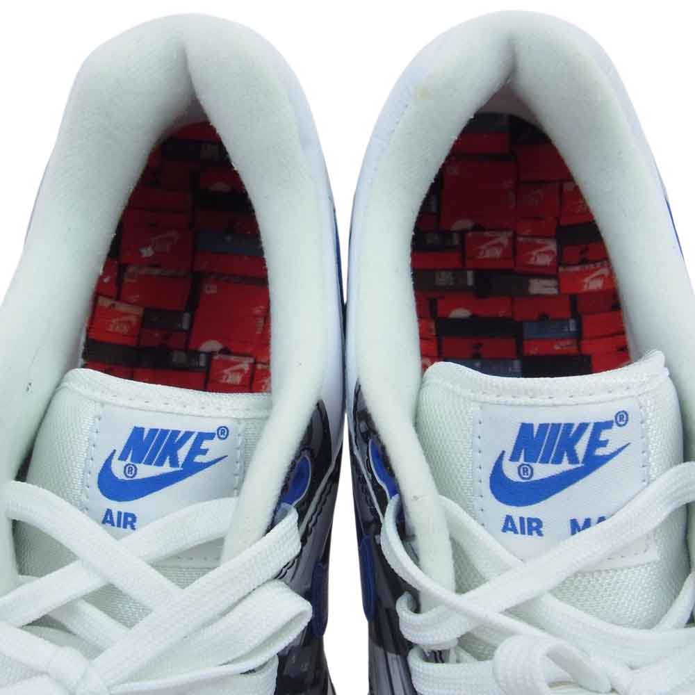 NIKE ナイキ AQ0927-100  AIR MAX 1 PRNT WE LOVE NIKE white game royal neutral grey ローカット スニーカー ホワイト系 ブルー系 グレー系 27.5cm【中古】