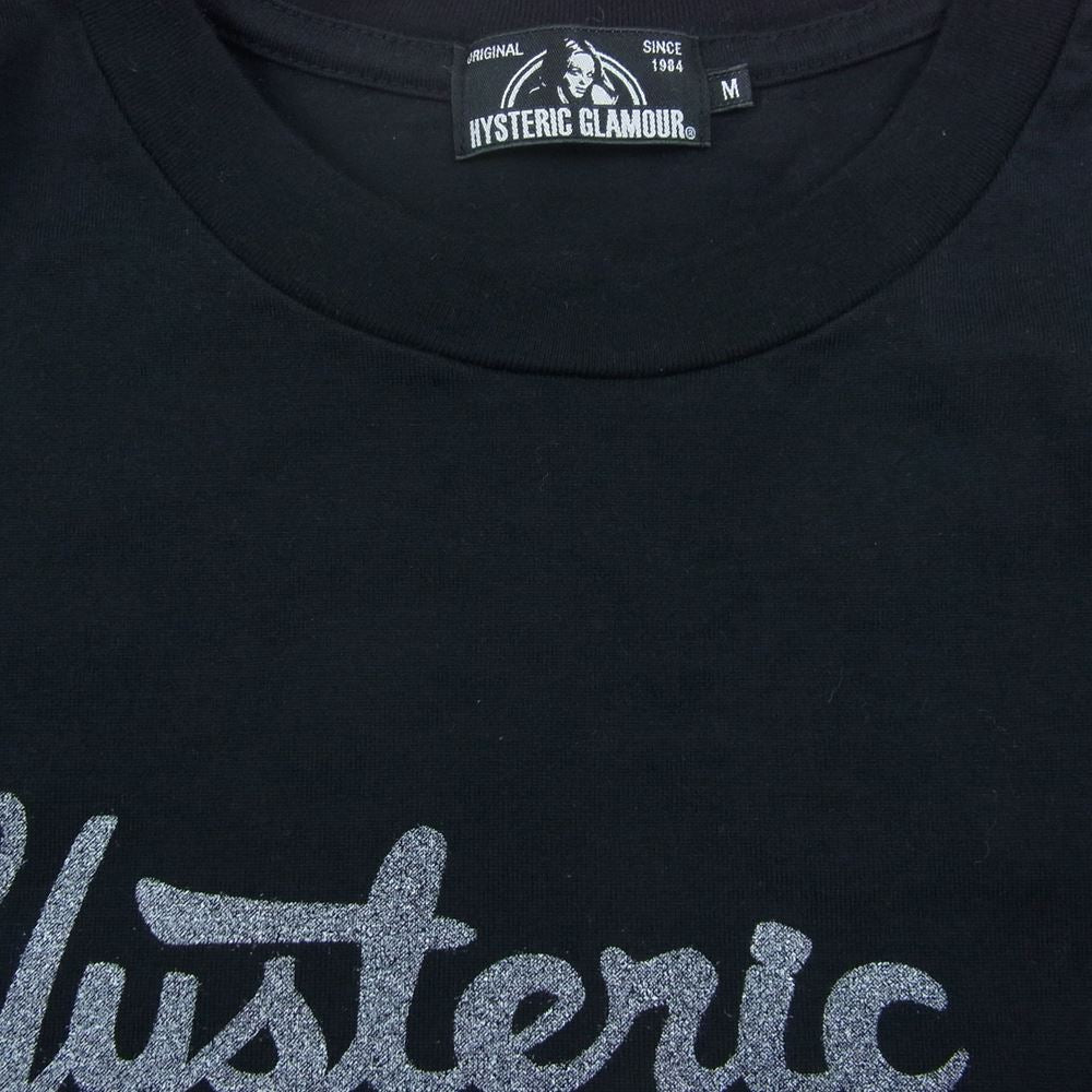 HYSTERIC GLAMOUR ヒステリックグラマー 02173CL04 MOTOR CHICK ロングスリーブ TEE 長袖 Ｔシャツ ブラック系 M【中古】