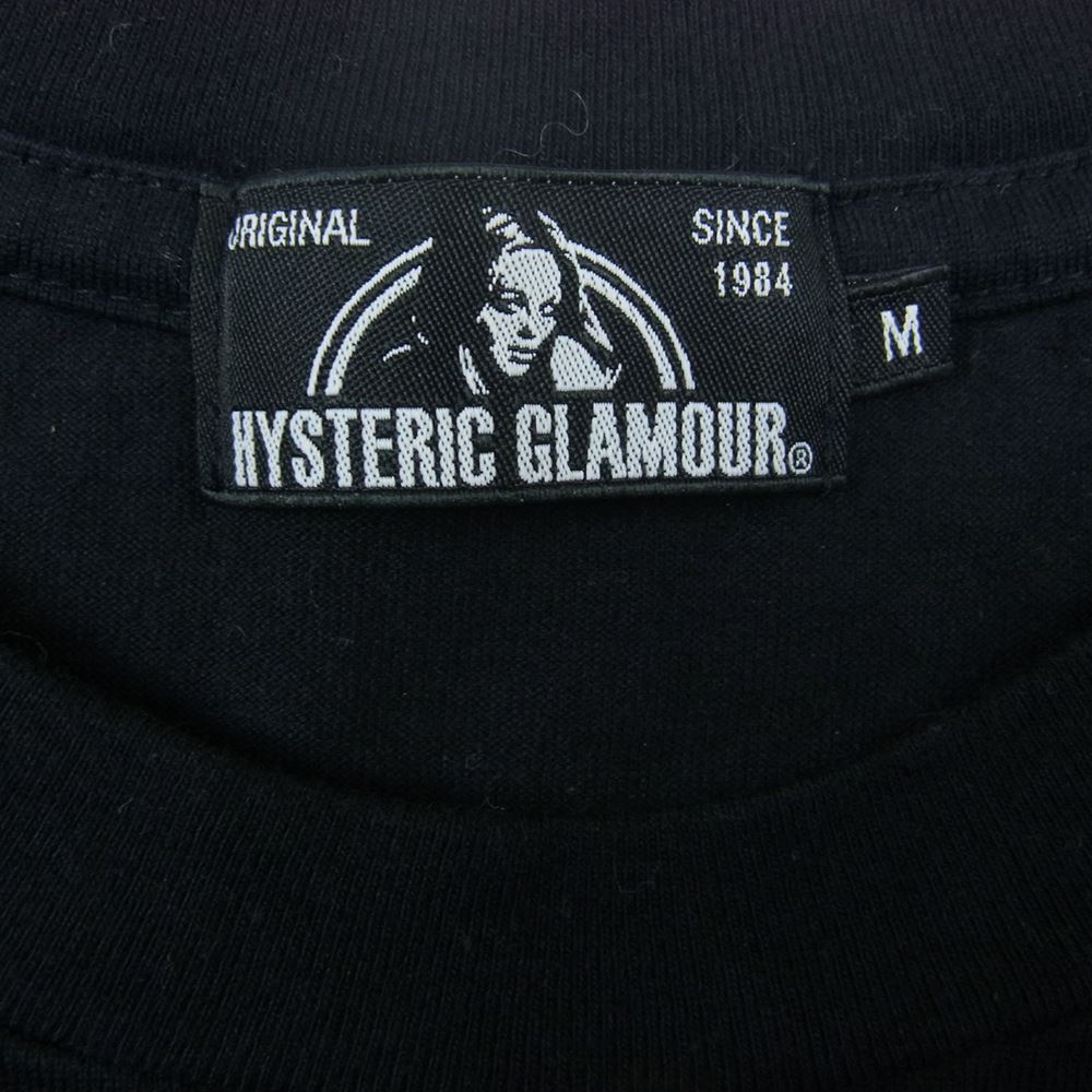 HYSTERIC GLAMOUR ヒステリックグラマー 02173CL04 MOTOR CHICK ロングスリーブ TEE 長袖 Ｔシャツ ブラック系 M【中古】
