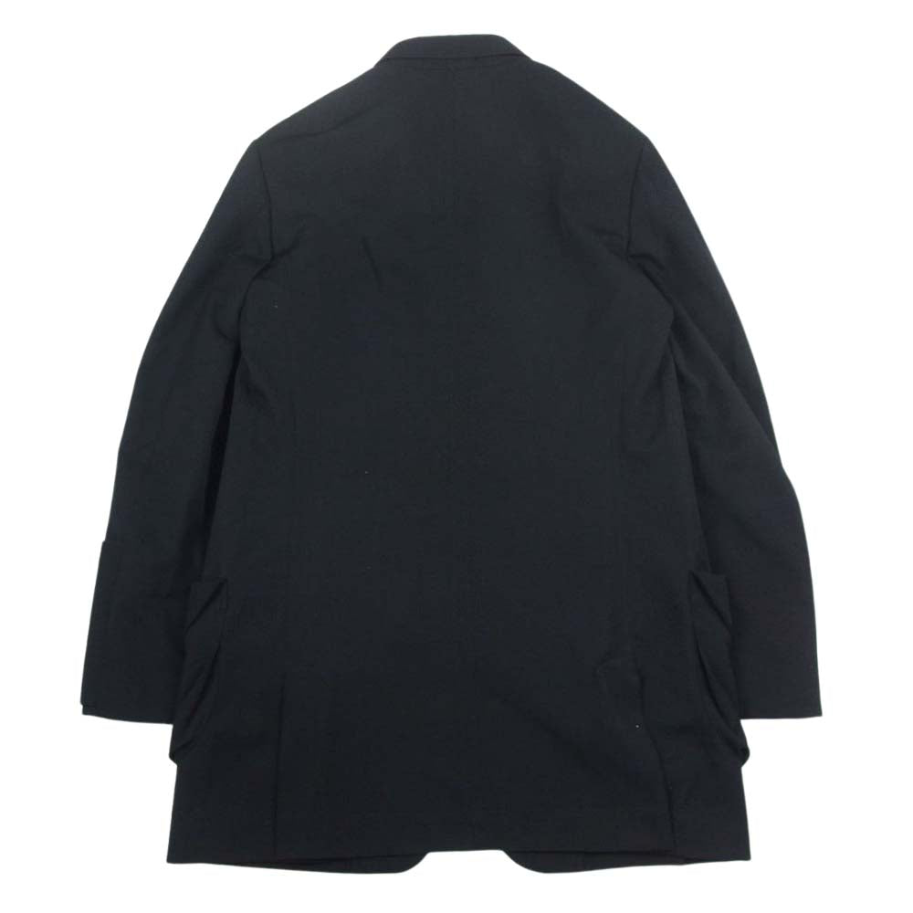 Yohji Yamamoto POUR HOMME ヨウジヤマモトプールオム 20SS HN-J63-100 ウールギャバ 角フラップ ジャケット Pocket Flap Blazer ブラック系 2【美品】【中古】