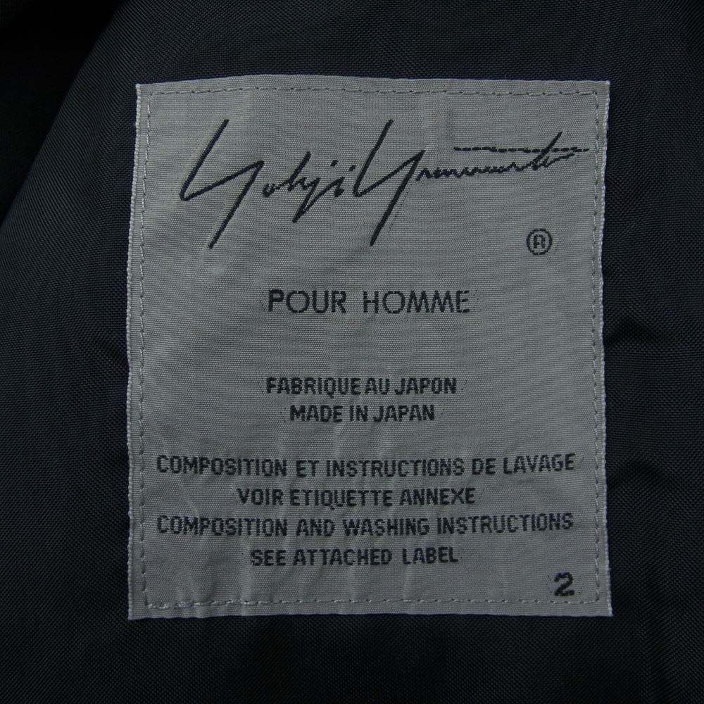 Yohji Yamamoto POUR HOMME ヨウジヤマモトプールオム 20SS HN-J63-100 ウールギャバ 角フラップ ジャケット Pocket Flap Blazer ブラック系 2【美品】【中古】