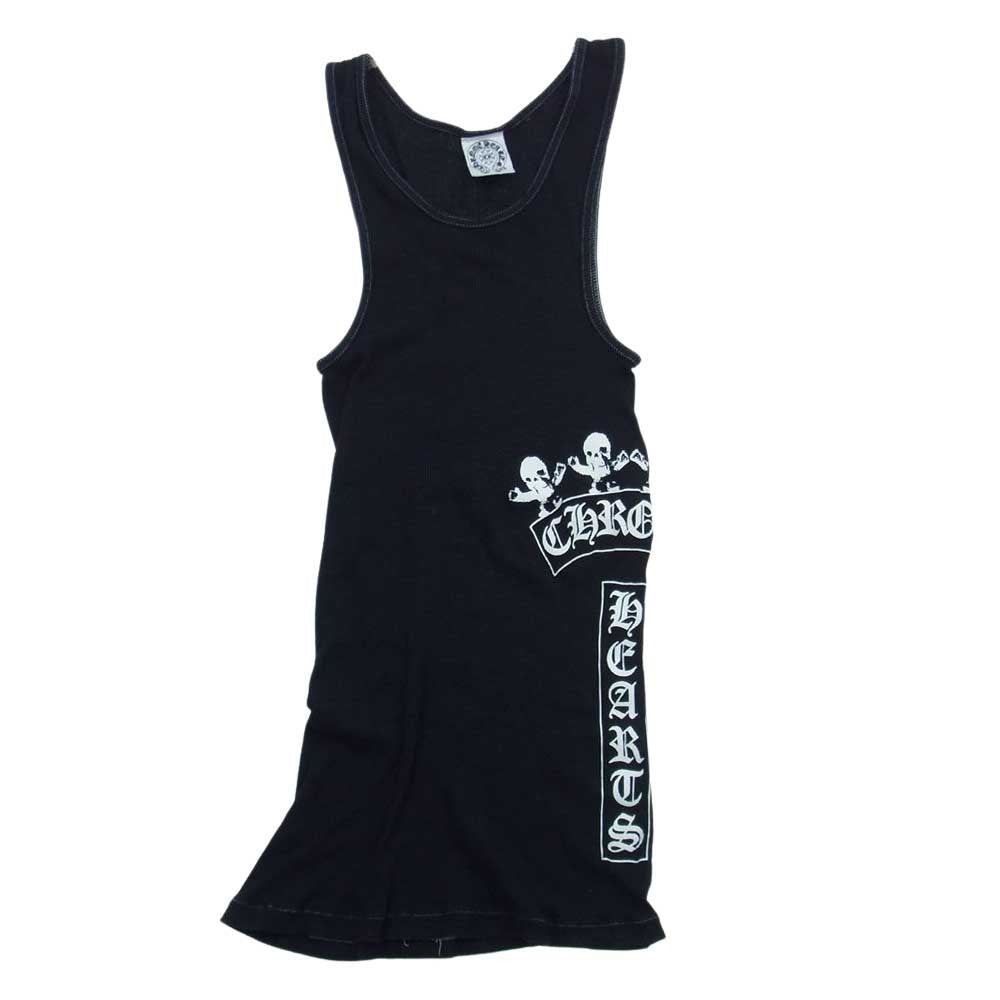 CHROME HEARTS クロムハーツ（原本無） FOTI フォティ プリント タンクトップ ブラック系 S【中古】