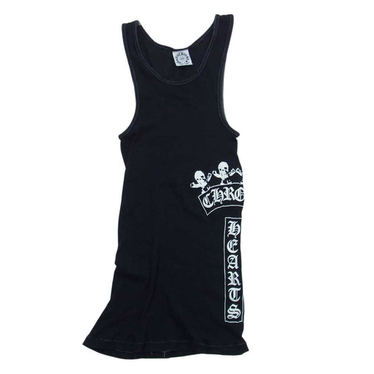 CHROME HEARTS クロムハーツ（原本無） FOTI フォティ プリント タンクトップ ブラック系 S【中古】