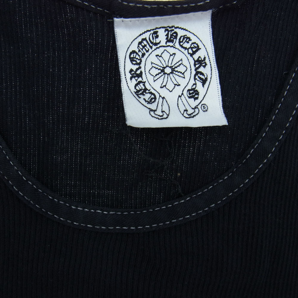 CHROME HEARTS クロムハーツ（原本無） FOTI フォティ プリント タンクトップ ブラック系 S【中古】