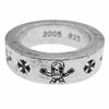 CHROME HEARTS クロムハーツ（原本無） 6mm SPACER FOTI 6mm スペーサー フォティ ハリスティータ モチーフ リング シルバー系 9.5号【中古】