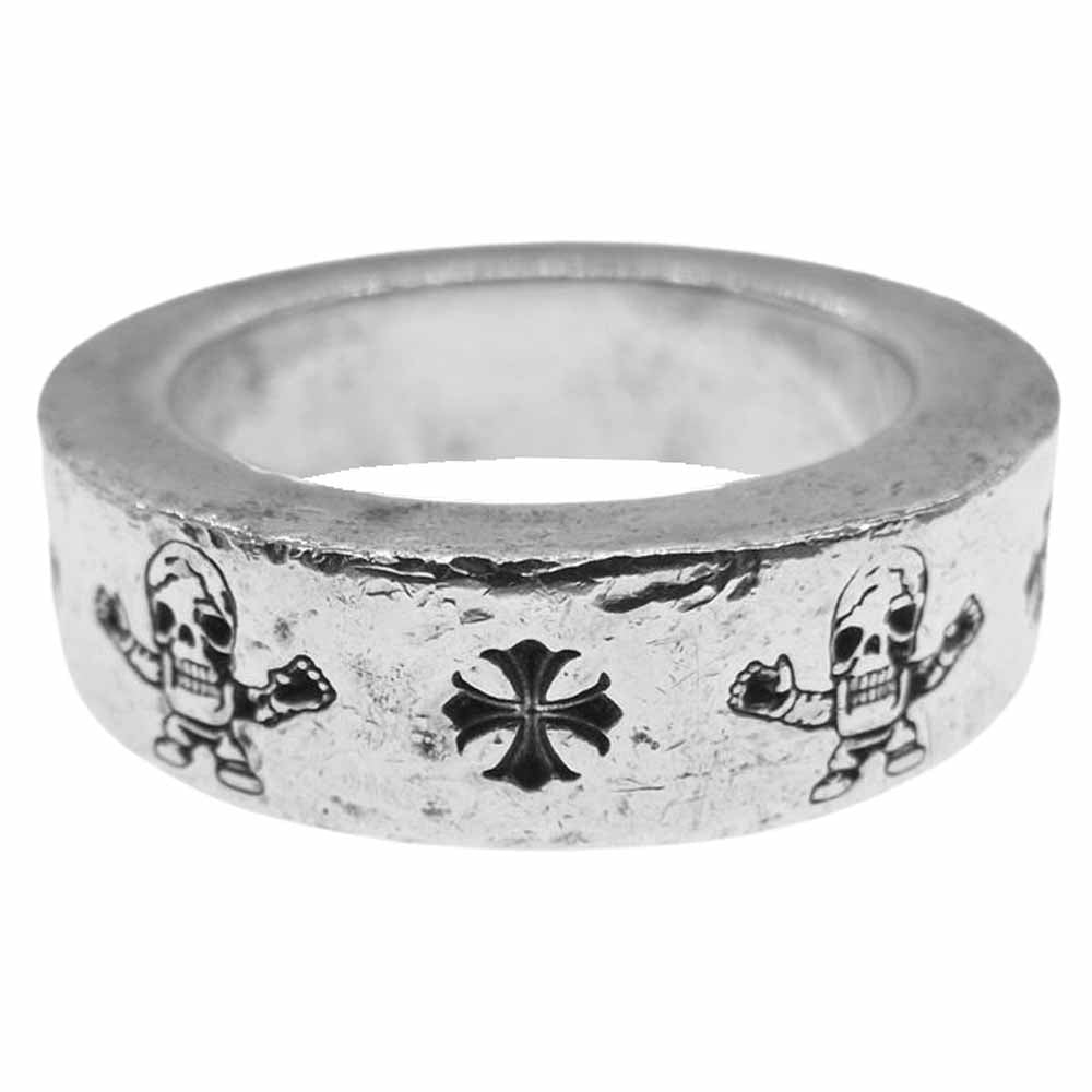 CHROME HEARTS クロムハーツ（原本無） 6mm SPACER FOTI 6mm スペーサー フォティ ハリスティータ モチーフ リング シルバー系 9.5号【中古】