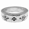 CHROME HEARTS クロムハーツ（原本無） 6mm SPACER FOTI 6mm スペーサー フォティ ハリスティータ モチーフ リング シルバー系 9.5号【中古】