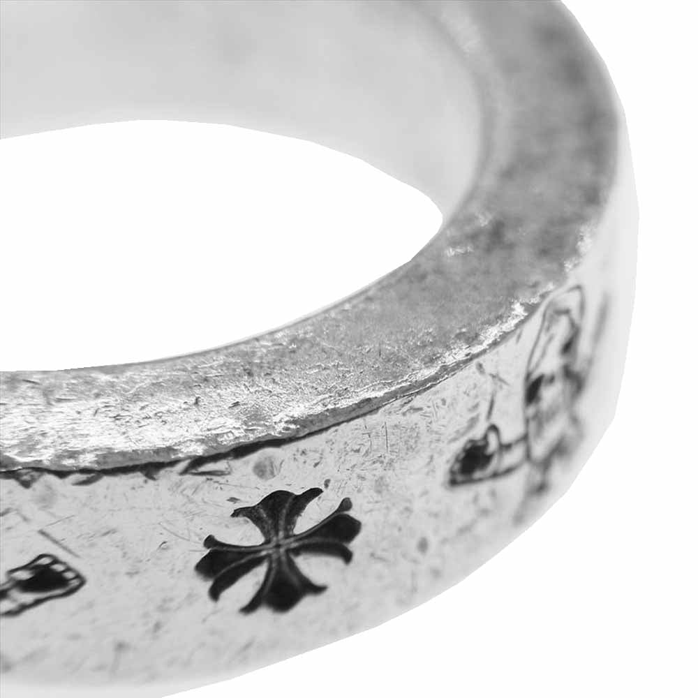 CHROME HEARTS クロムハーツ（原本無） 6mm SPACER FOTI 6mm スペーサー フォティ ハリスティータ モチーフ リング シルバー系 9.5号【中古】