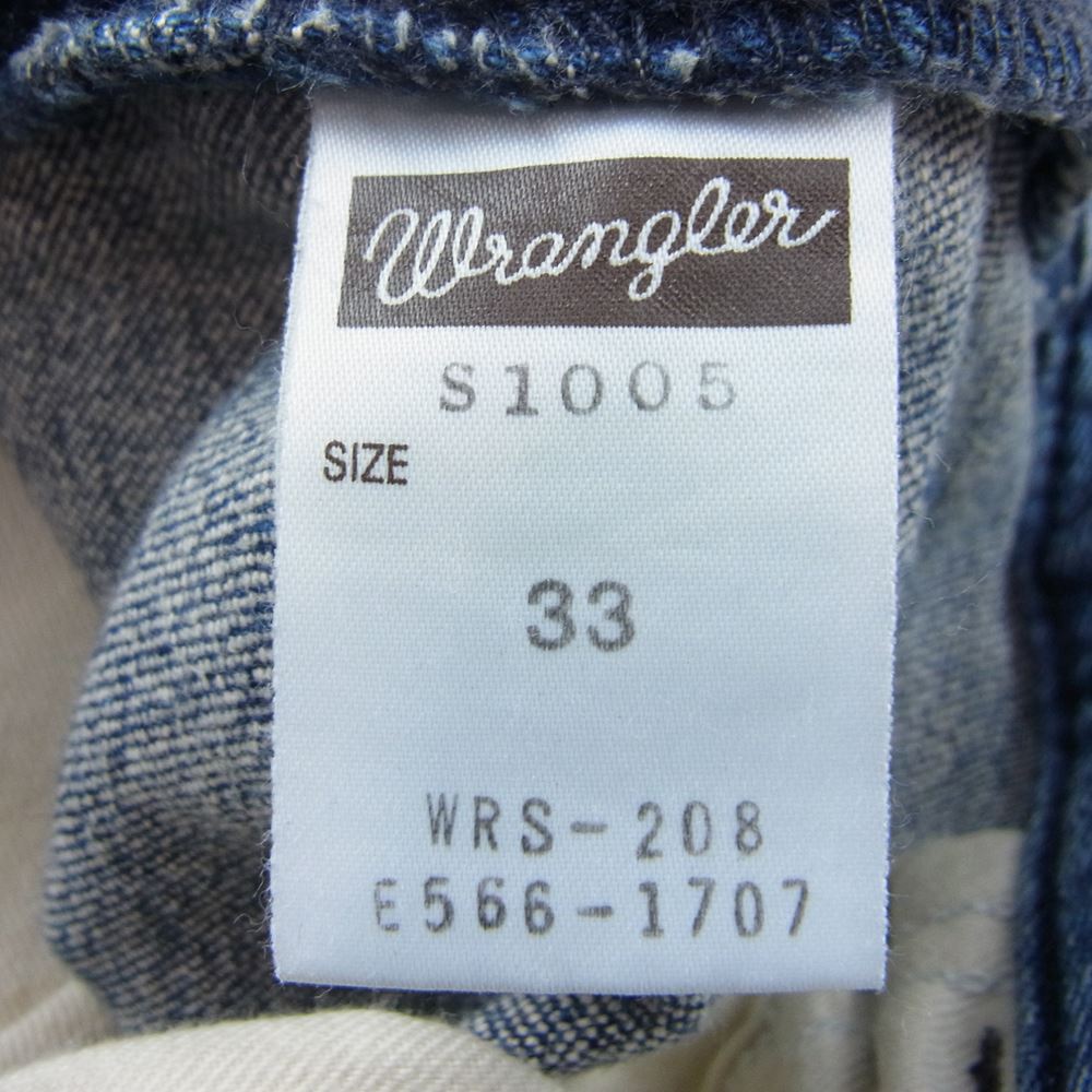 N.HOOLYWOOD エヌハリウッド S1005 × Wrangler ラングラー ウォッシュ 加工 デニム パンツ インディゴブルー系 33【中古】
