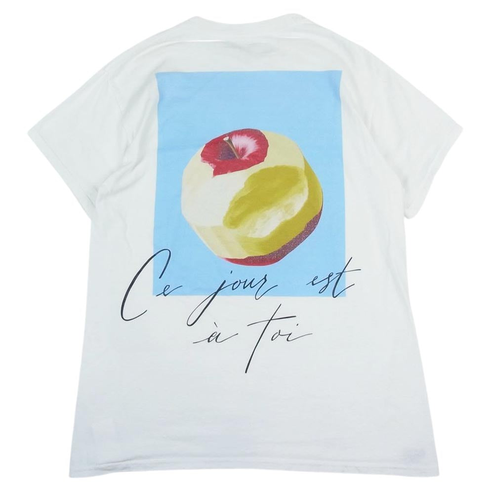 DESCENDANT ディセンダント 211ATDS-CSM02RS Apple Graphic SS Tee アップルプリント 半袖 Tシャツ  ホワイト系 1【中古】