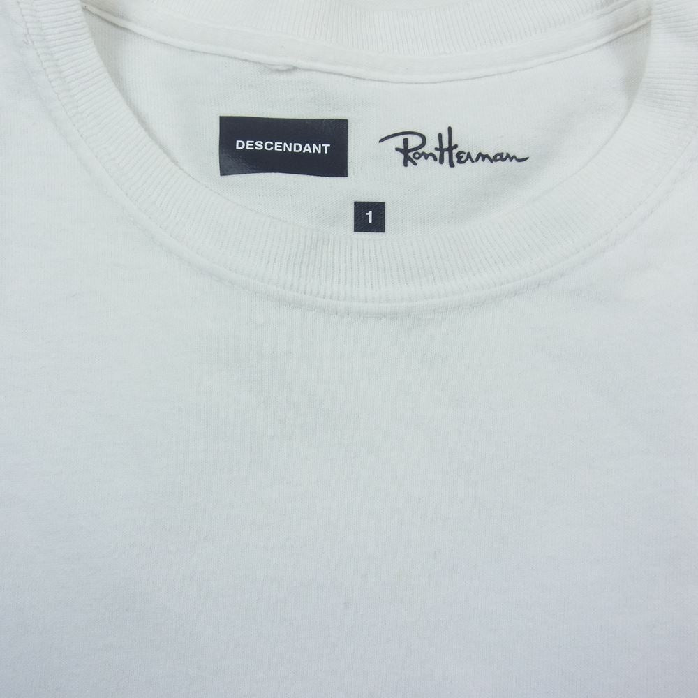 DESCENDANT ディセンダント 211ATDS-CSM02RS Apple Graphic SS Tee アップルプリント 半袖 Tシャツ  ホワイト系 1【中古】
