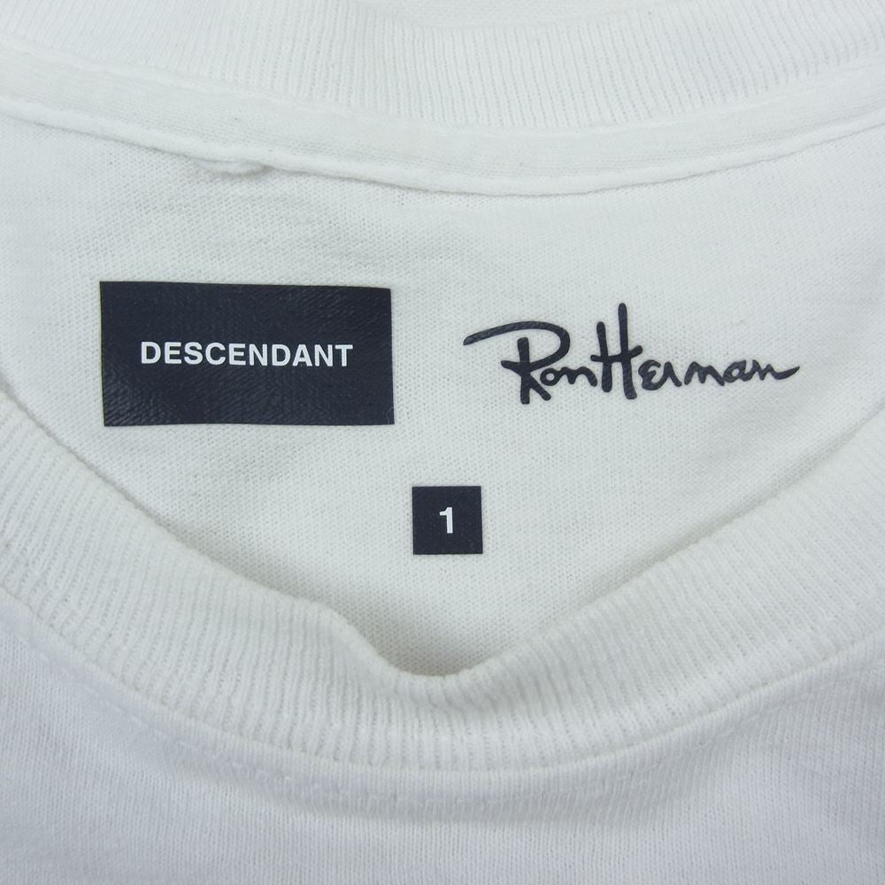 DESCENDANT ディセンダント 211ATDS-CSM02RS Apple Graphic SS Tee アップルプリント 半袖 Tシャツ  ホワイト系 1【中古】
