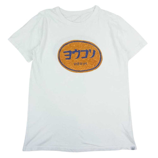 VISVIM ビズビム  17SS  DRY VNTG CREW S/S YOKOSO ヨウコソ プリント 半袖 クルーネック Tシャツ ホワイト系 2【中古】