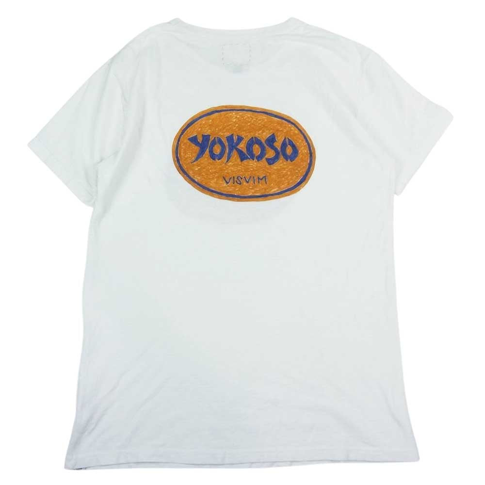 VISVIM ビズビム  17SS  DRY VNTG CREW S/S YOKOSO ヨウコソ プリント 半袖 クルーネック Tシャツ ホワイト系 2【中古】