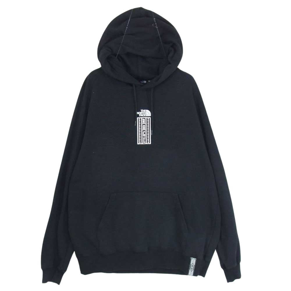THE NORTH FACE ノースフェイス NT11965 RAGE SWEAT HOODIE 刺繍 プルオーバー パーカー ブラック系 L【中古】