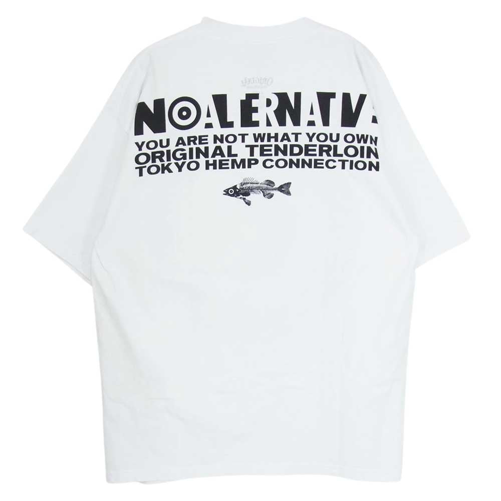 TENDERLOIN テンダーロイン T-TEE NA PLO CLUB プロクラブ プリント Tシャツ ホワイト系 L【中古】