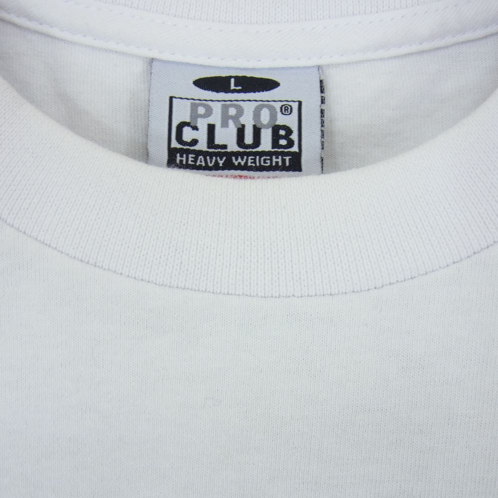 TENDERLOIN テンダーロイン T-TEE NA PLO CLUB プロクラブ プリント Tシャツ ホワイト系 L【中古】
