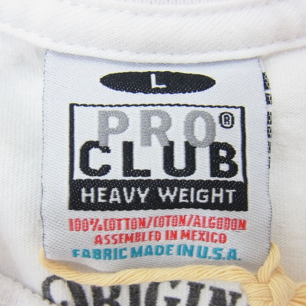 TENDERLOIN テンダーロイン T-TEE NA PLO CLUB プロクラブ プリント Tシャツ ホワイト系 L【中古】