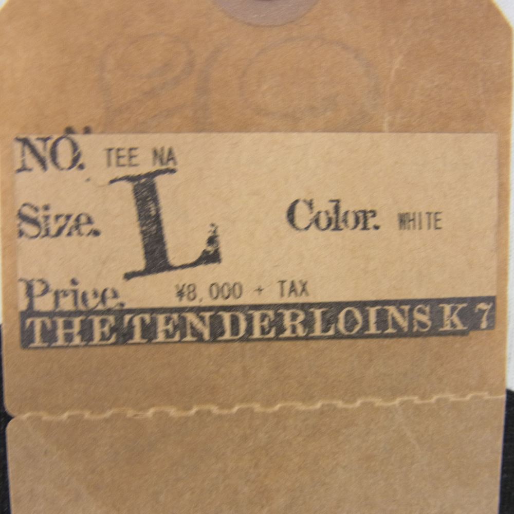 TENDERLOIN テンダーロイン T-TEE NA PLO CLUB プロクラブ プリント Tシャツ ホワイト系 L【中古】