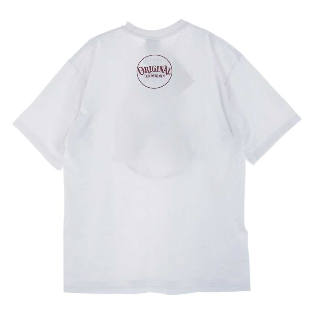 TENDERLOIN テンダーロイン T-TEE JC PRO CLUB キリスト プロクラブ プリント T シャツ ホワイト系 L【中古】