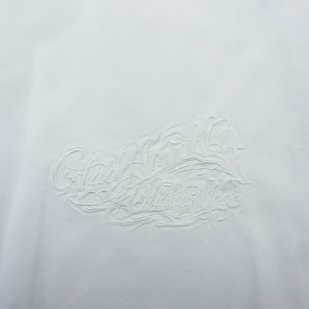 GLADHAND & Co. グラッドハンド スタンダードカラー シャツ 長袖 ホワイト ホワイト系 XL【中古】