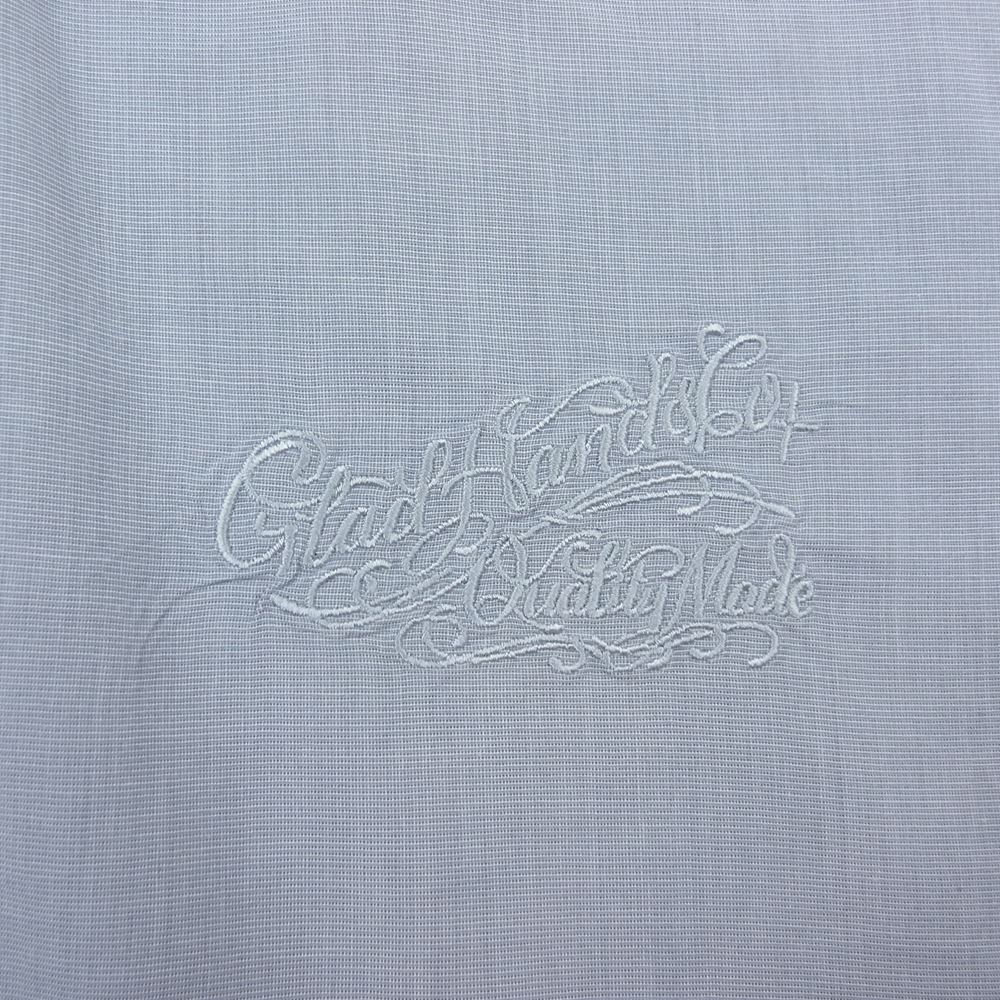 GLADHAND & Co. グラッドハンド スタンダードカラー シャツ 長袖 グレー グレー系 XL【美品】【中古】