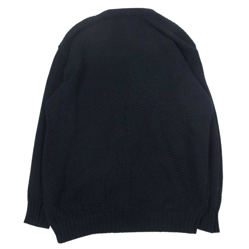 GANGSTERVILLE ギャングスタービル 23SS GSV-23-SS-19 HELL CAT - KNIT CARDIGAN コットン ワッペン カーディガン  ブラック系 XL【中古】
