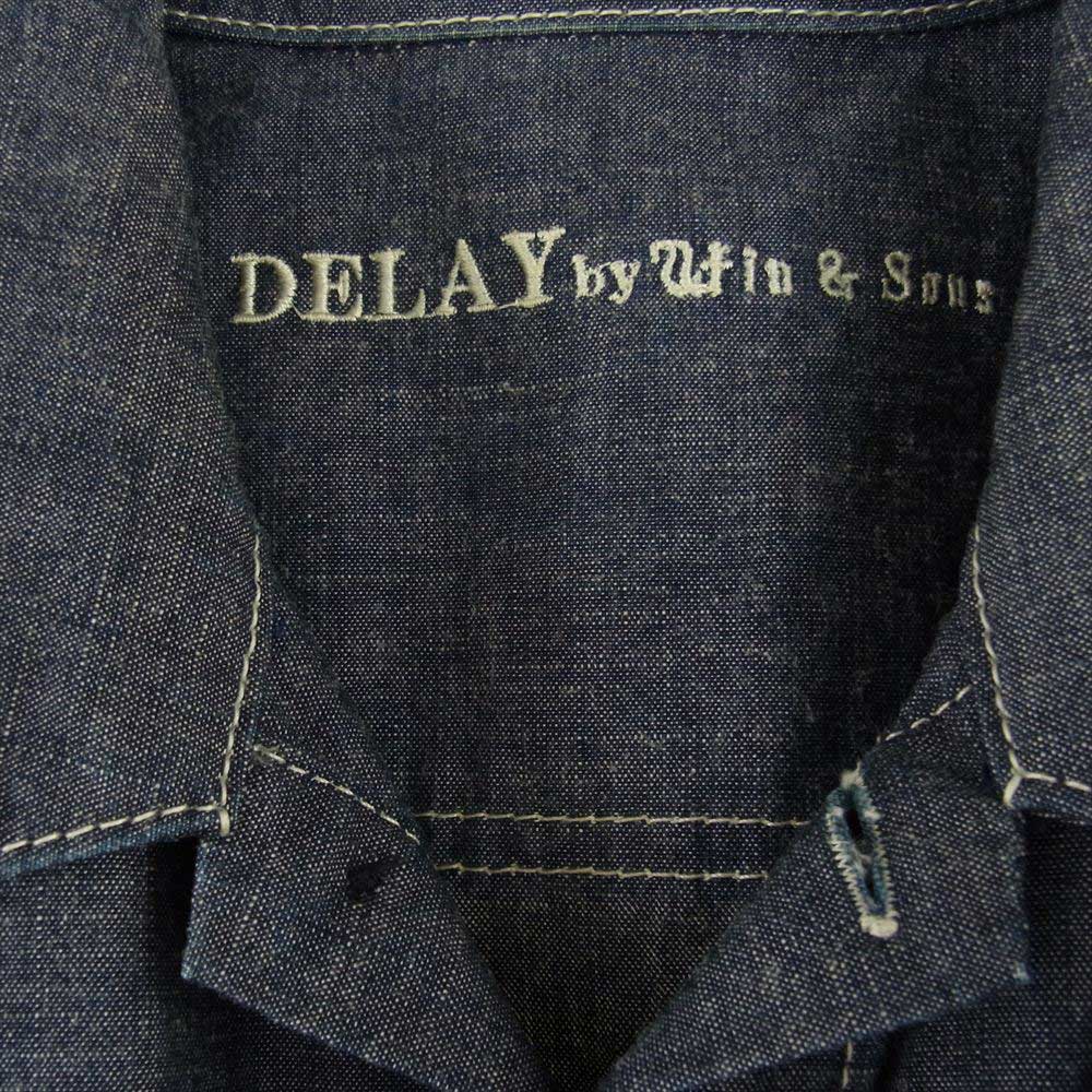 DELAY by win&sons  ショート スリーブ シャンブレー オールインワン グレー系 3【中古】